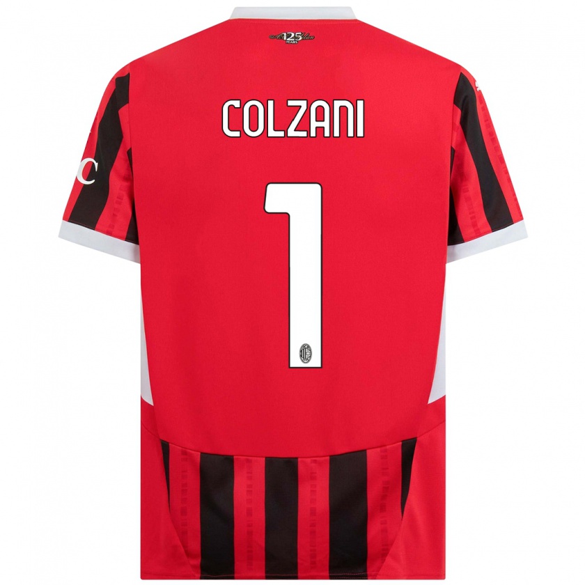 Kandiny Kinder Edoardo Colzani #1 Rot Schwarz Heimtrikot Trikot 2024/25 T-Shirt