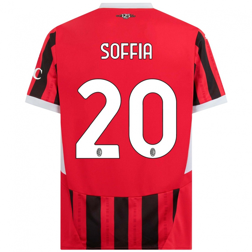 Kandiny Kinder Angelica Soffia #20 Rot Schwarz Heimtrikot Trikot 2024/25 T-Shirt