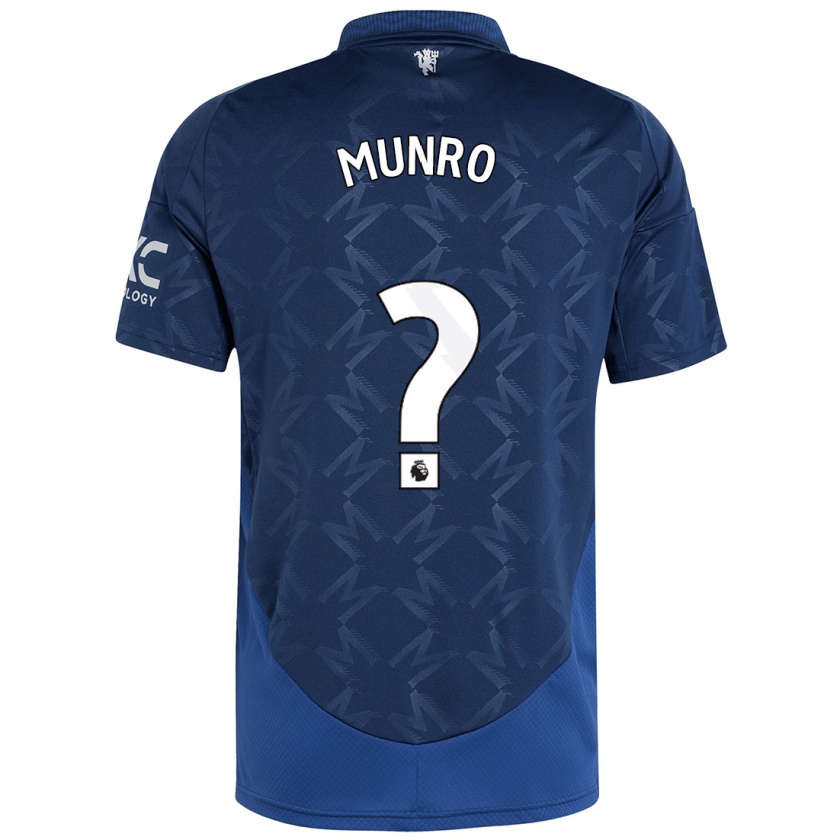 Kandiny Kinder Reece Munro #0 Indigo Auswärtstrikot Trikot 2024/25 T-Shirt