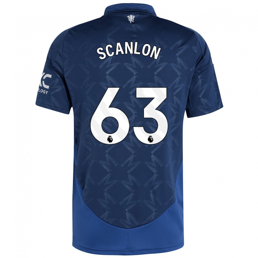 Kandiny Kinder James Scanlon #63 Indigo Auswärtstrikot Trikot 2024/25 T-Shirt