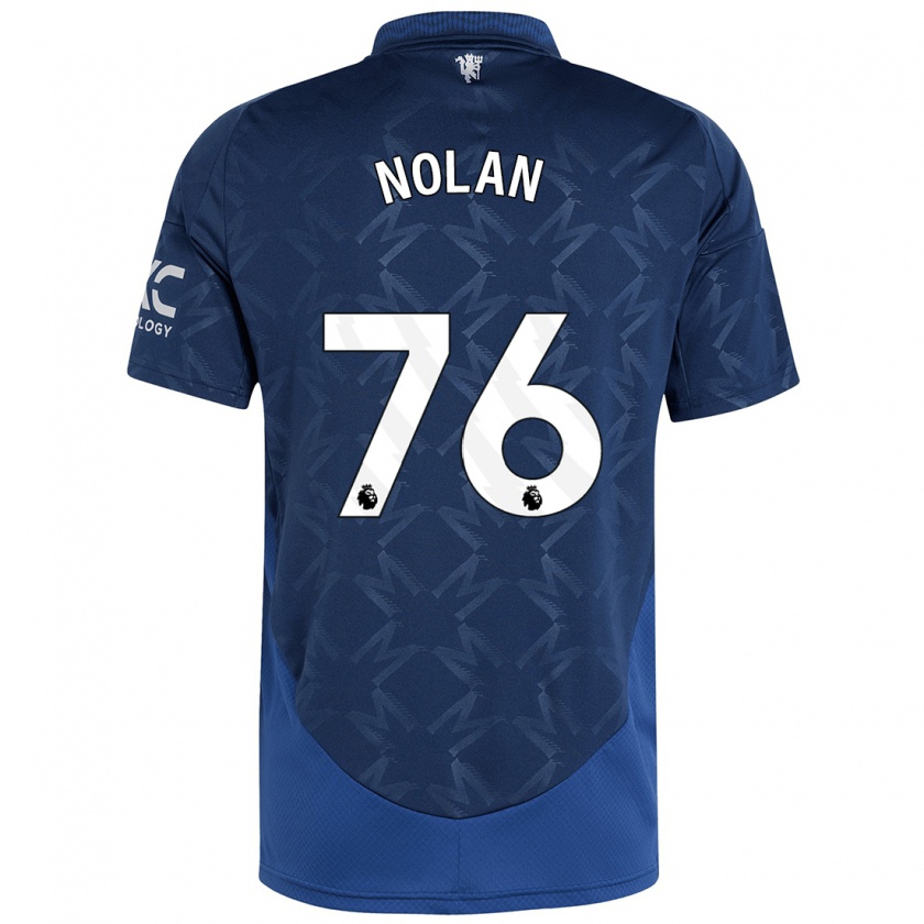 Kandiny Kinder James Nolan #76 Indigo Auswärtstrikot Trikot 2024/25 T-Shirt