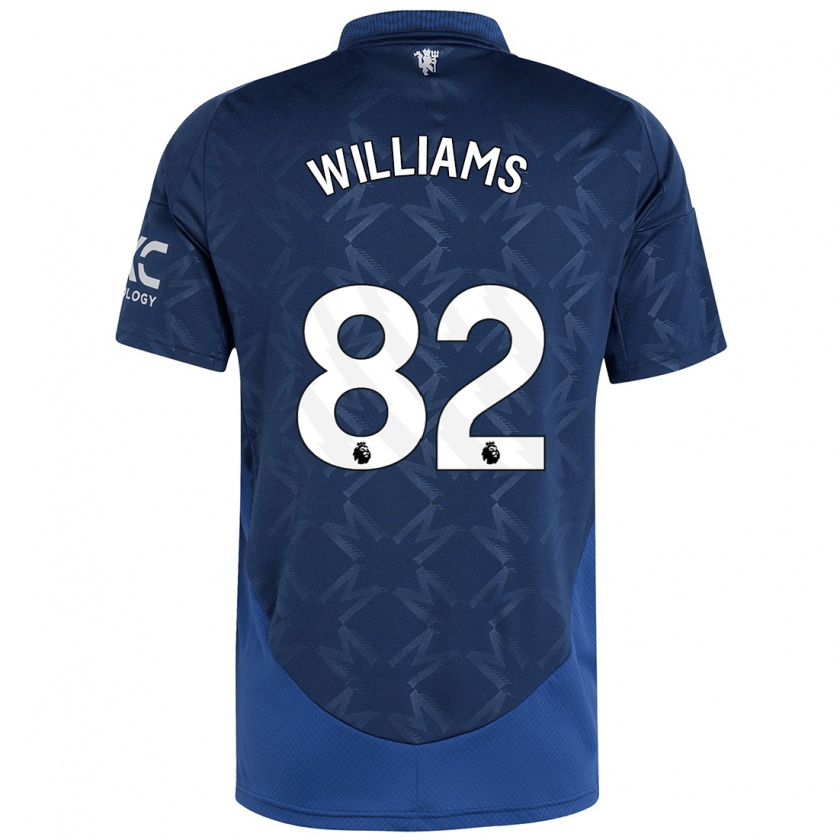 Kandiny Kinder Ethan Williams #82 Indigo Auswärtstrikot Trikot 2024/25 T-Shirt