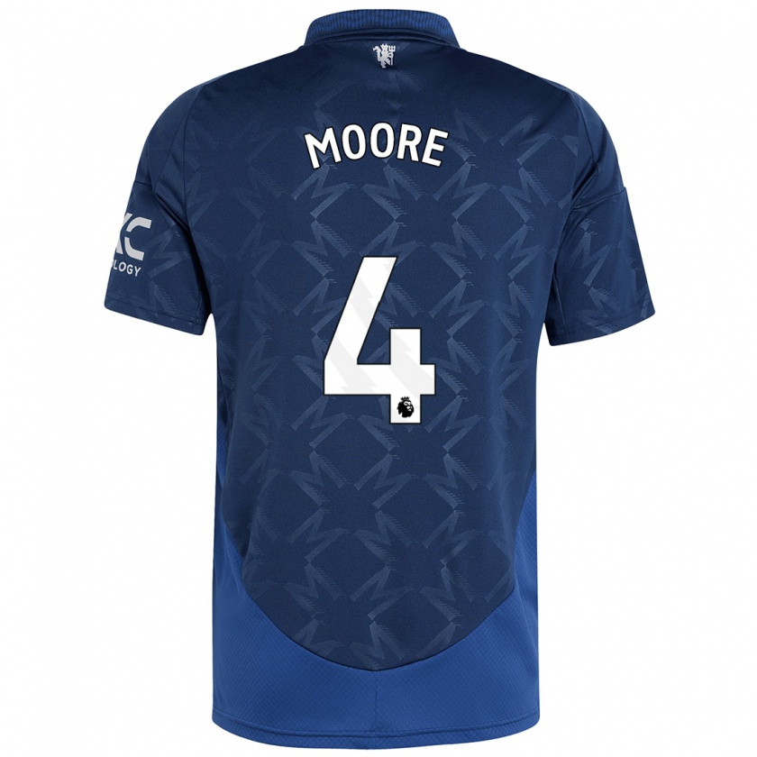 Kandiny Kinder Jade Moore #4 Indigo Auswärtstrikot Trikot 2024/25 T-Shirt