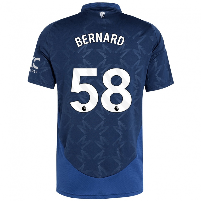 Kandiny Kinder Bernard #58 Indigo Auswärtstrikot Trikot 2024/25 T-Shirt