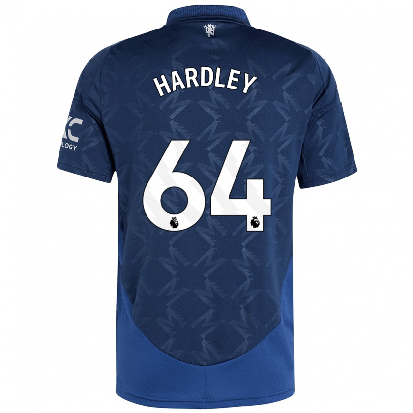 Kandiny Kinder Bjorn Hardley #64 Indigo Auswärtstrikot Trikot 2024/25 T-Shirt