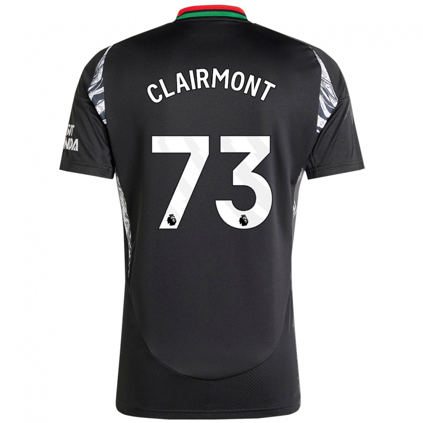 Kandiny Kinder Reece Clairmont #73 Schwarz Auswärtstrikot Trikot 2024/25 T-Shirt