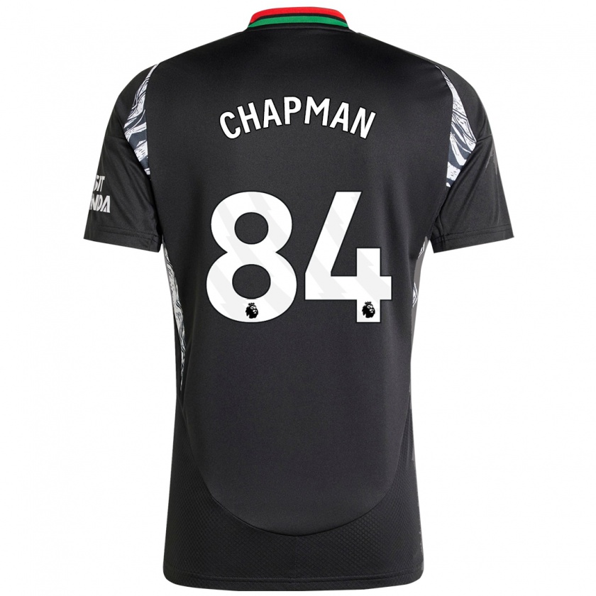 Kandiny Kinder Samuel Chapman #84 Schwarz Auswärtstrikot Trikot 2024/25 T-Shirt