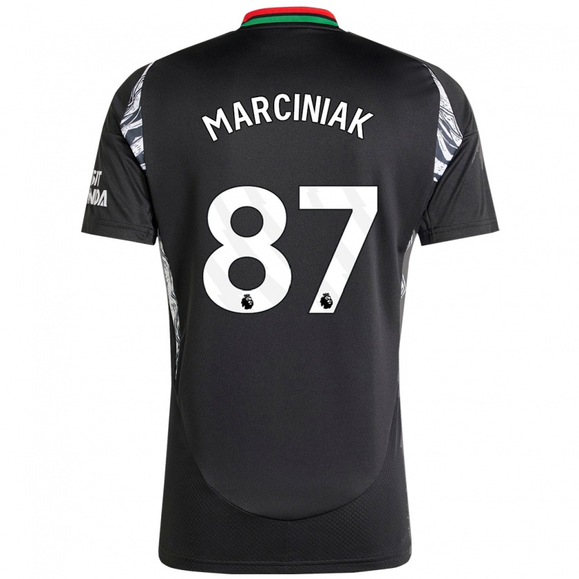 Kandiny Kinder Alex Marciniak #87 Schwarz Auswärtstrikot Trikot 2024/25 T-Shirt