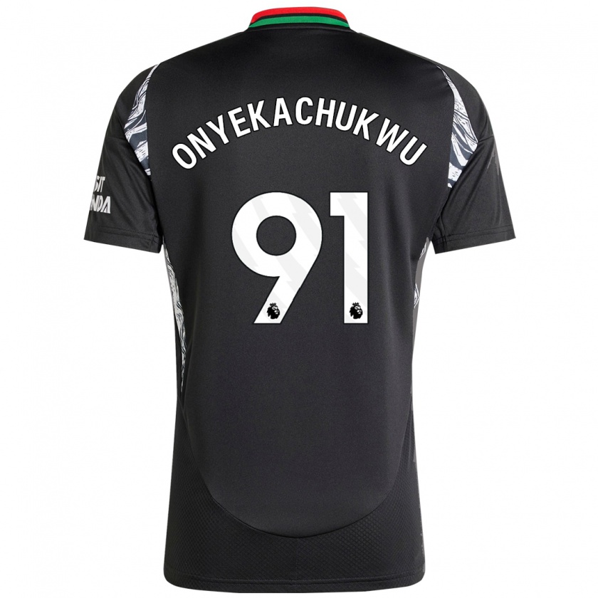 Kandiny Kinder Samuel Onyekachukwu #91 Schwarz Auswärtstrikot Trikot 2024/25 T-Shirt