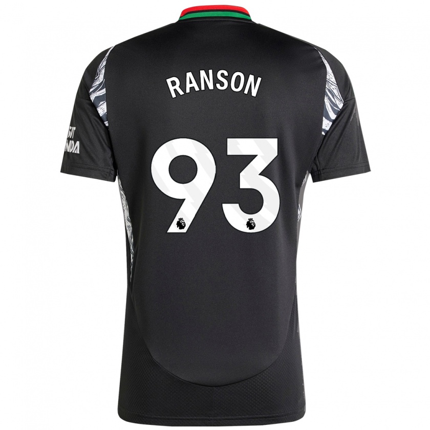 Kandiny Kinder Khari Ranson #93 Schwarz Auswärtstrikot Trikot 2024/25 T-Shirt