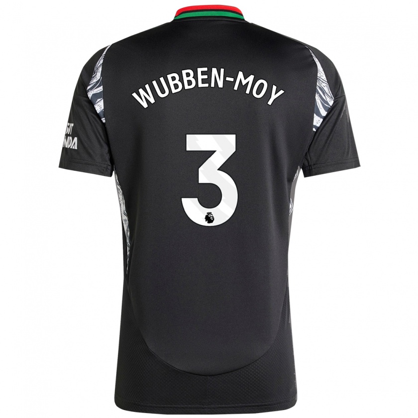 Kandiny Kinder Lotte Wubben-Moy #3 Schwarz Auswärtstrikot Trikot 2024/25 T-Shirt