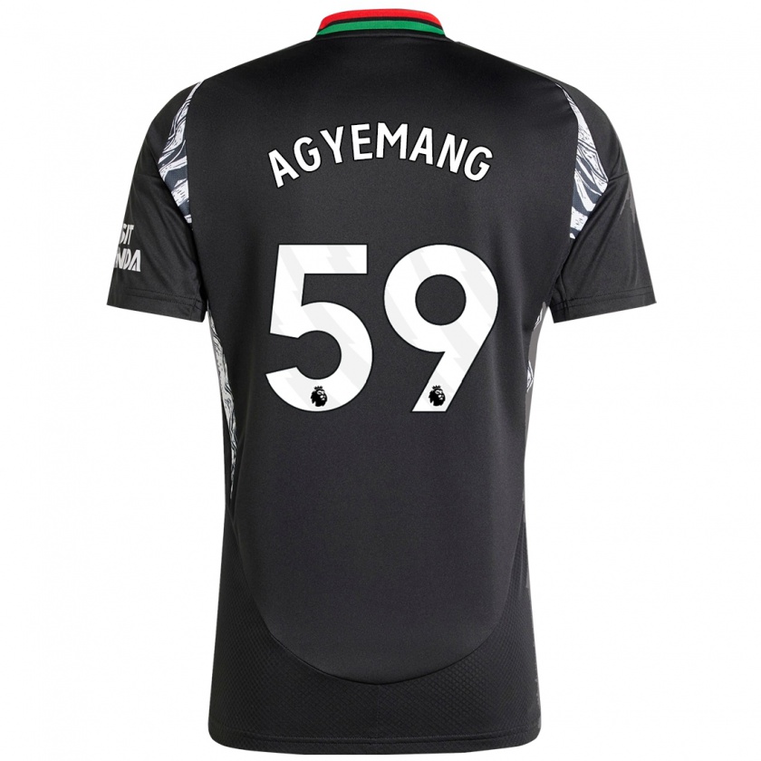 Kandiny Kinder Michelle Agyemang #59 Schwarz Auswärtstrikot Trikot 2024/25 T-Shirt