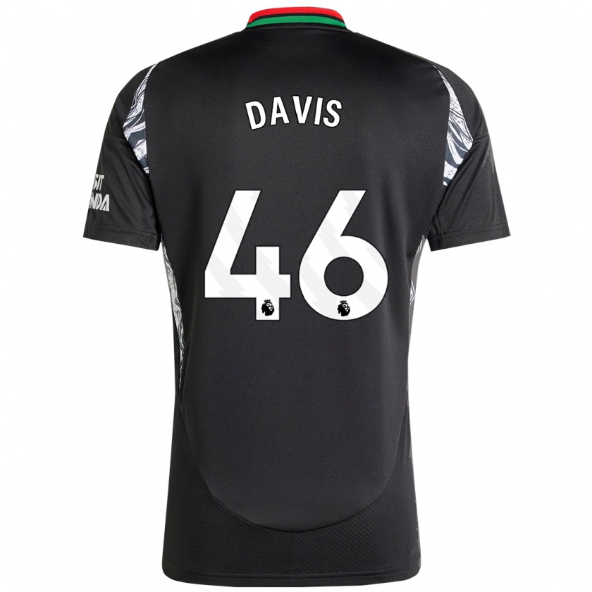 Kandiny Kinder Timi Davis #46 Schwarz Auswärtstrikot Trikot 2024/25 T-Shirt