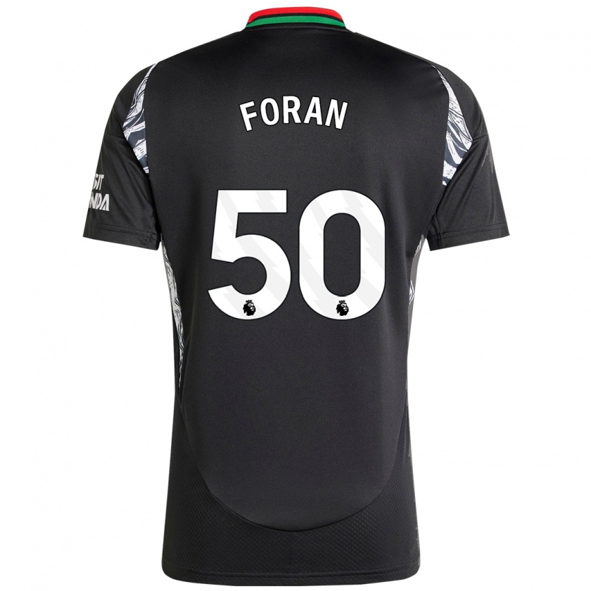 Kandiny Kinder Taylor Foran #50 Schwarz Auswärtstrikot Trikot 2024/25 T-Shirt