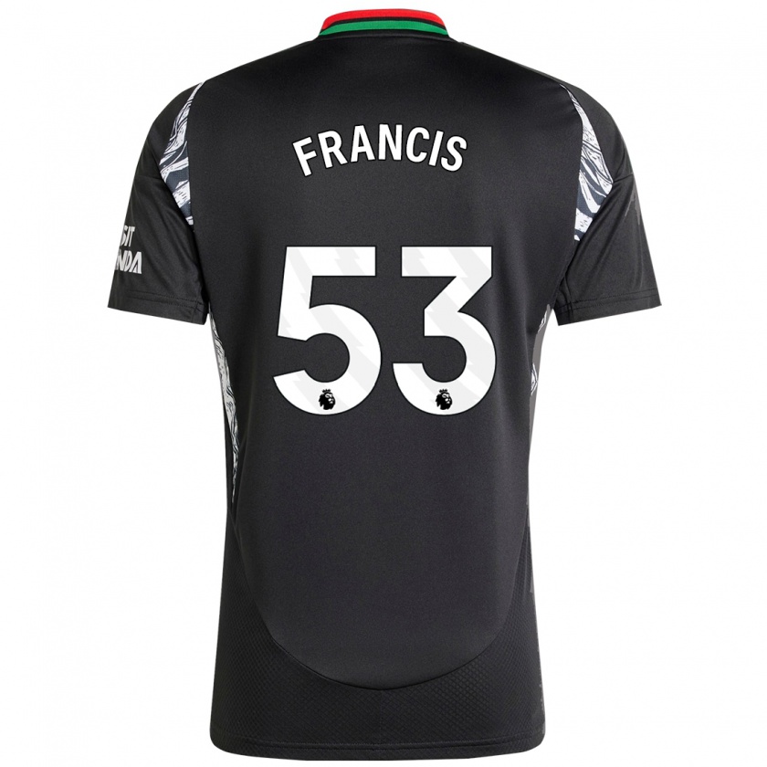 Kandiny Kinder Jack Henry-Francis #53 Schwarz Auswärtstrikot Trikot 2024/25 T-Shirt