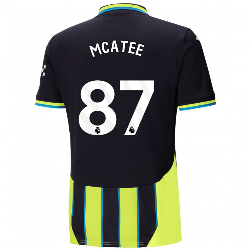 Kandiny Kinder James Mcatee #87 Blaugelb Auswärtstrikot Trikot 2024/25 T-Shirt