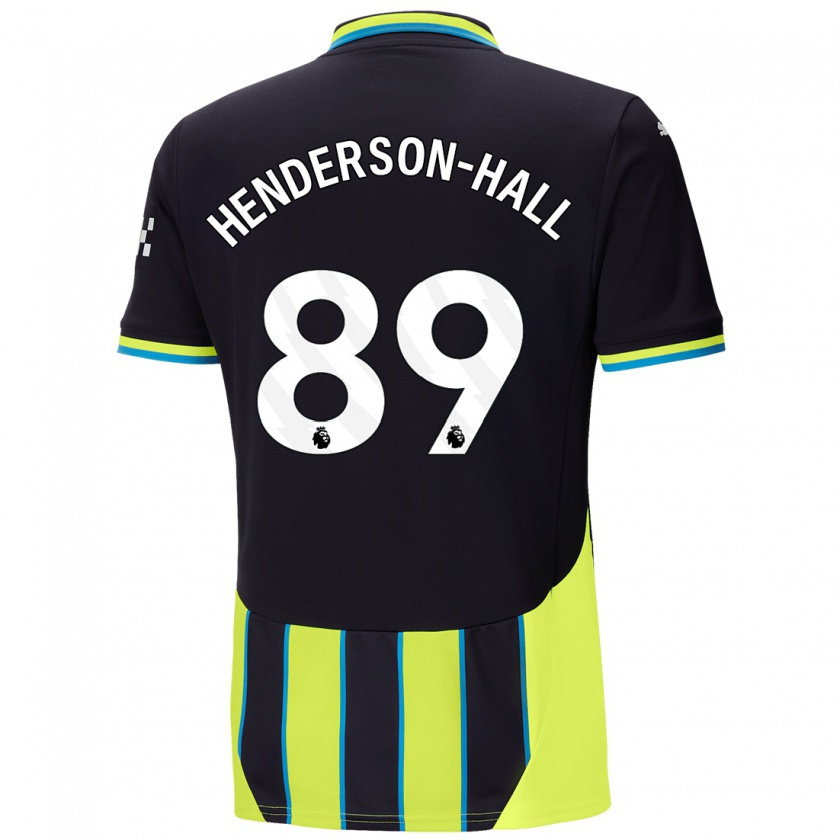 Kandiny Kinder Matty Henderson-Hall #89 Blaugelb Auswärtstrikot Trikot 2024/25 T-Shirt