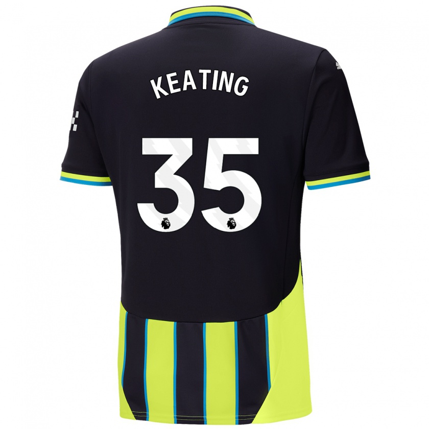 Kandiny Kinder Khiara Keating #35 Blaugelb Auswärtstrikot Trikot 2024/25 T-Shirt