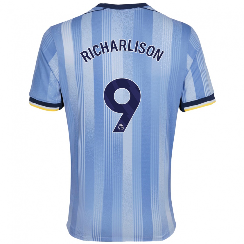 Kandiny Kinder Richarlison #9 Hellblau Auswärtstrikot Trikot 2024/25 T-Shirt