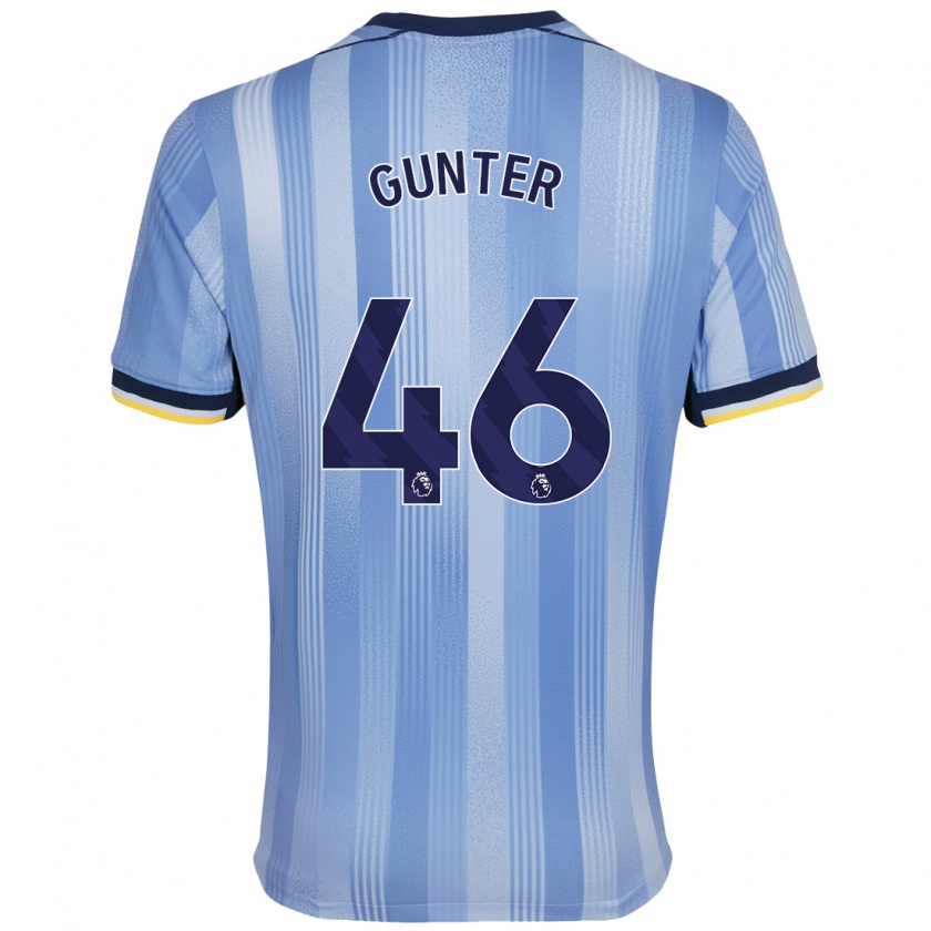 Kandiny Kinder Luca Gunter #46 Hellblau Auswärtstrikot Trikot 2024/25 T-Shirt