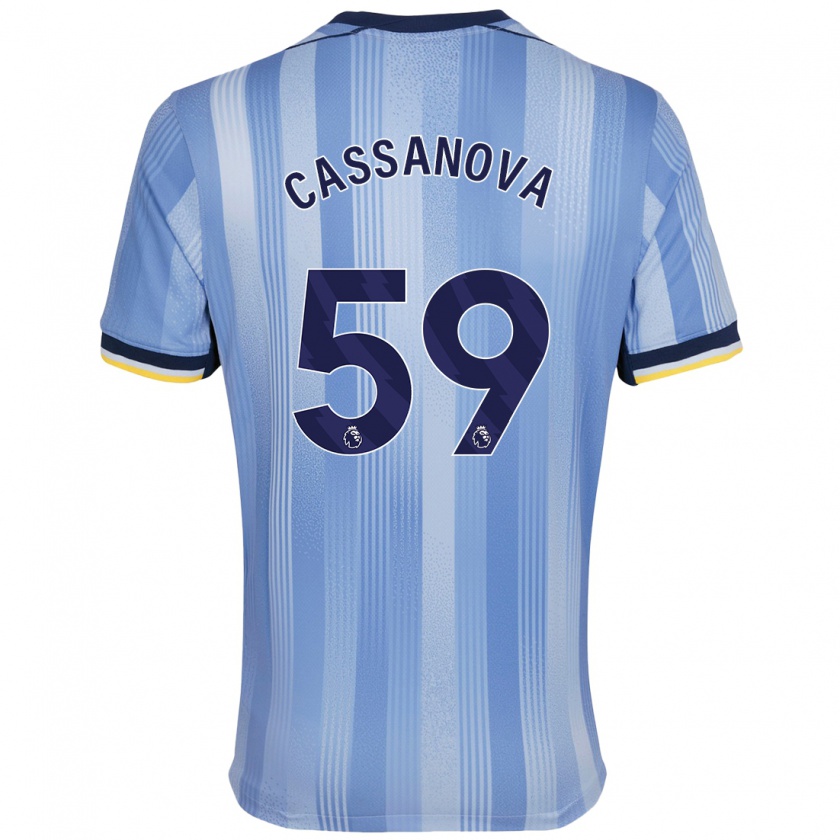 Kandiny Kinder Dante Cassanova #59 Hellblau Auswärtstrikot Trikot 2024/25 T-Shirt