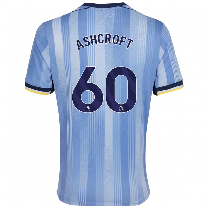 Kandiny Kinder Tyrell Ashcroft #60 Hellblau Auswärtstrikot Trikot 2024/25 T-Shirt