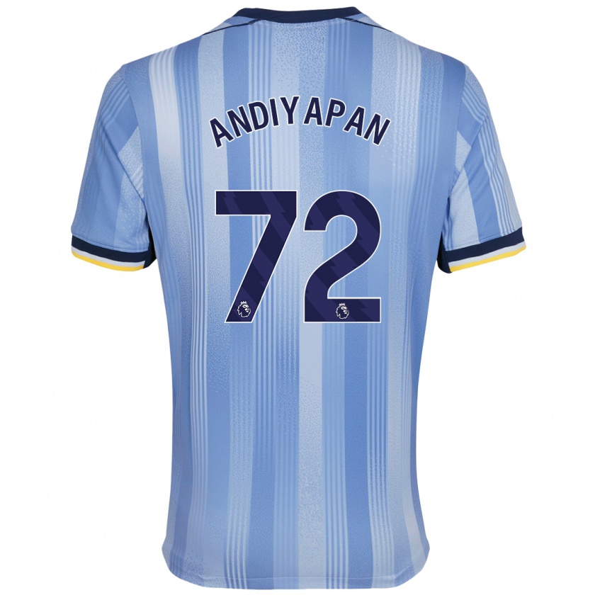 Kandiny Kinder William Andiyapan #72 Hellblau Auswärtstrikot Trikot 2024/25 T-Shirt