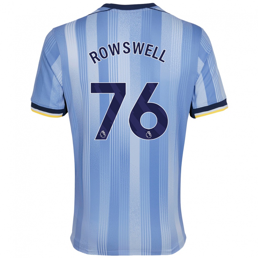 Kandiny Kinder James Rowswell #76 Hellblau Auswärtstrikot Trikot 2024/25 T-Shirt