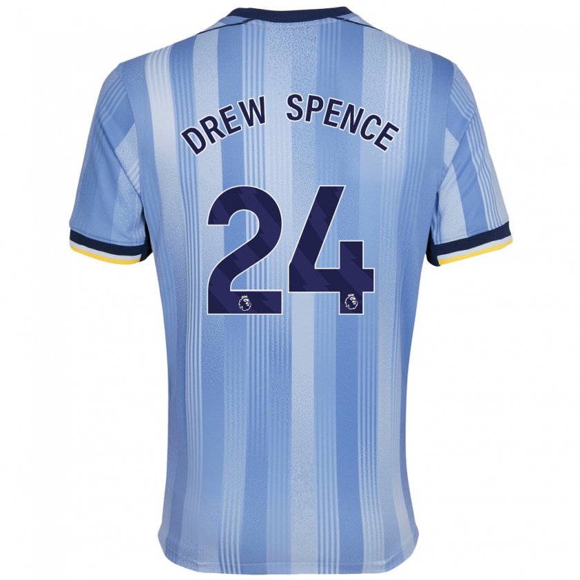 Kandiny Kinder Drew Spence #24 Hellblau Auswärtstrikot Trikot 2024/25 T-Shirt