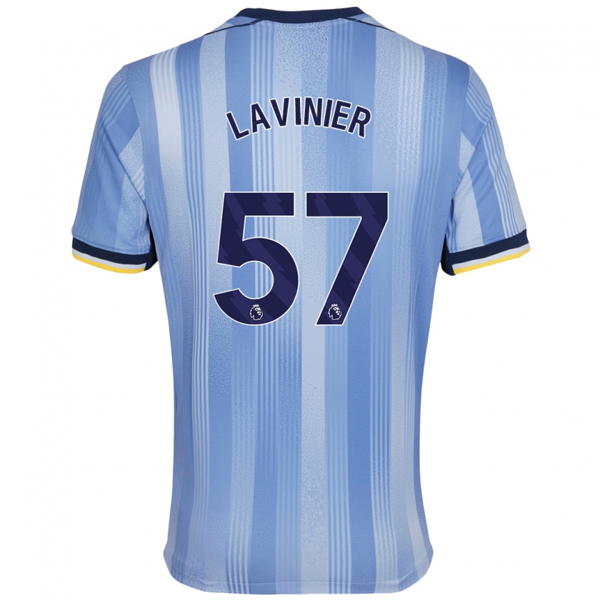 Kandiny Kinder Marcel Lavinier #57 Hellblau Auswärtstrikot Trikot 2024/25 T-Shirt