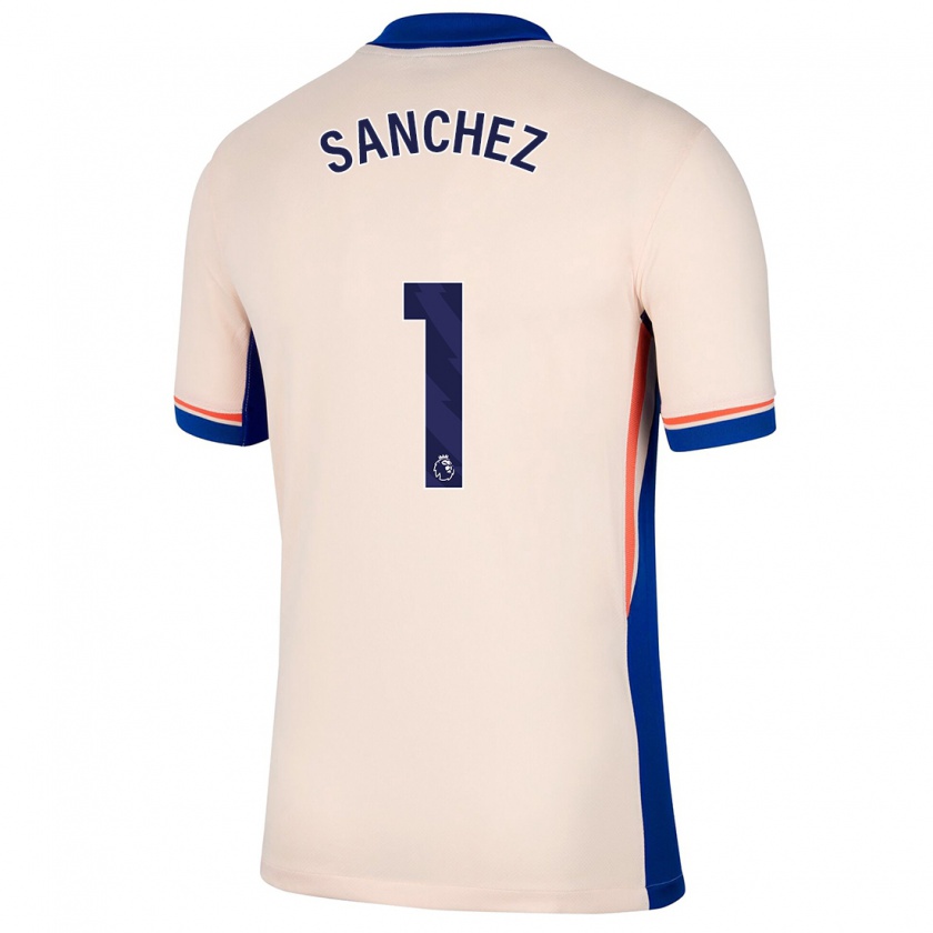 Kandiny Kinder Robert Sánchez #1 Hellbeige Auswärtstrikot Trikot 2024/25 T-Shirt