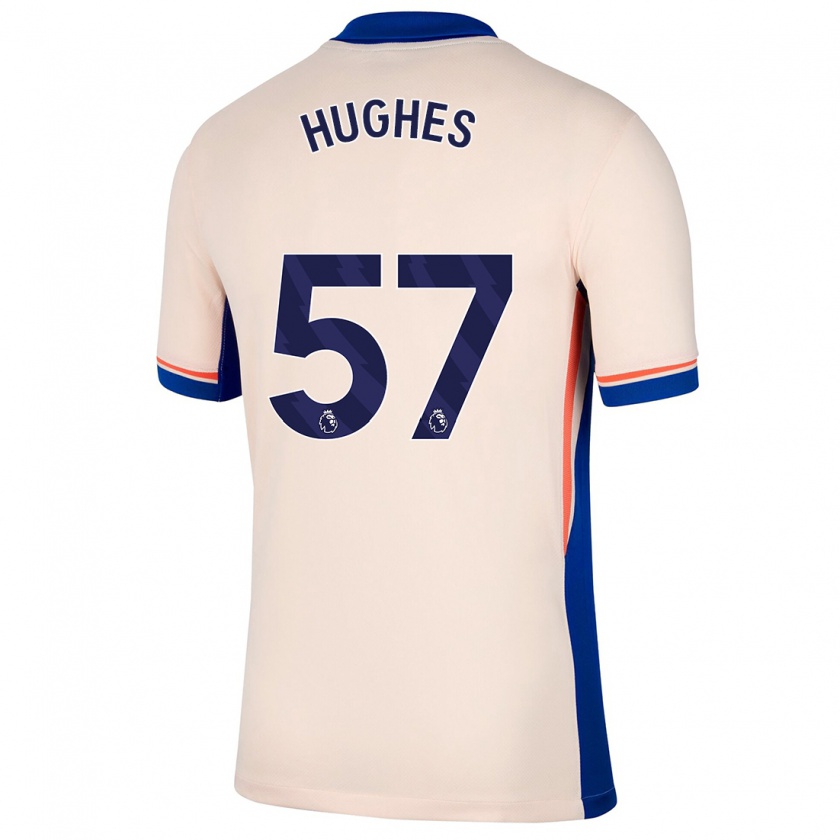 Kandiny Kinder Brodi Hughes #57 Hellbeige Auswärtstrikot Trikot 2024/25 T-Shirt