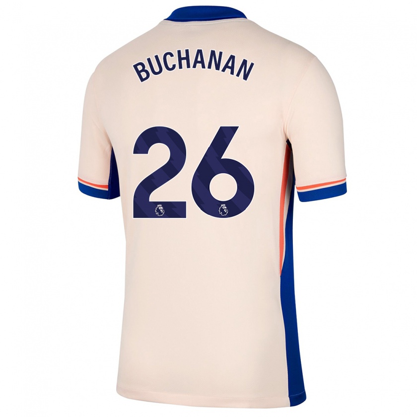 Kandiny Kinder Kadeisha Buchanan #26 Hellbeige Auswärtstrikot Trikot 2024/25 T-Shirt