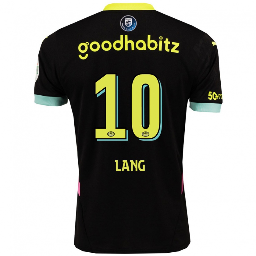 Kandiny Kinder Noa Lang #10 Schwarz Gelb Auswärtstrikot Trikot 2024/25 T-Shirt