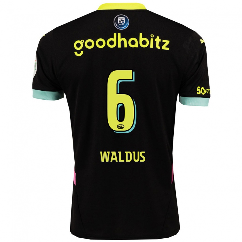 Kandiny Kinder Maruschka Waldus #6 Schwarz Gelb Auswärtstrikot Trikot 2024/25 T-Shirt