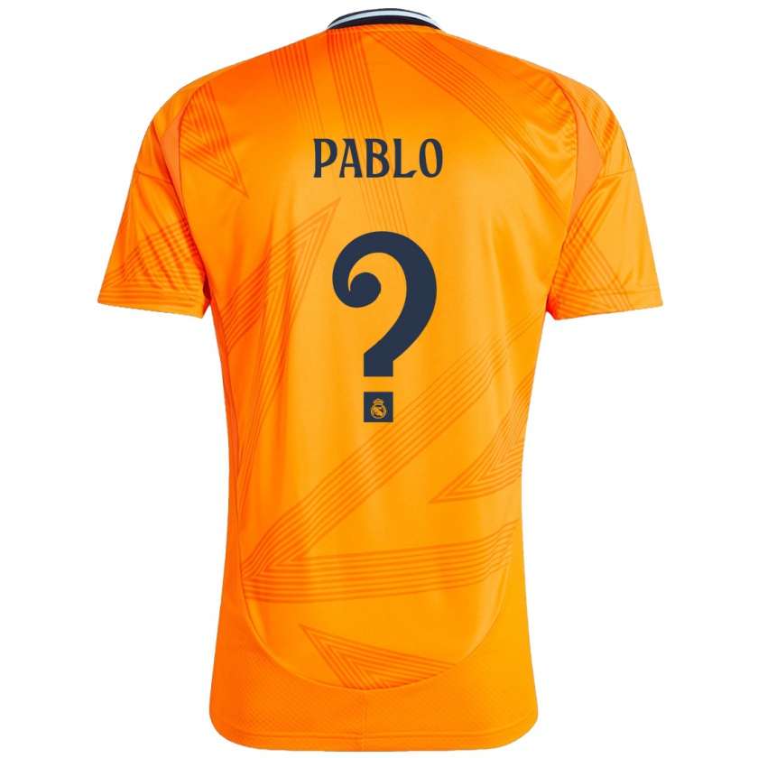 Kandiny Kinder Pablo Ramón #0 Orange Auswärtstrikot Trikot 2024/25 T-Shirt