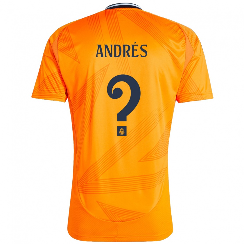 Kandiny Kinder Chema Andrés #0 Orange Auswärtstrikot Trikot 2024/25 T-Shirt