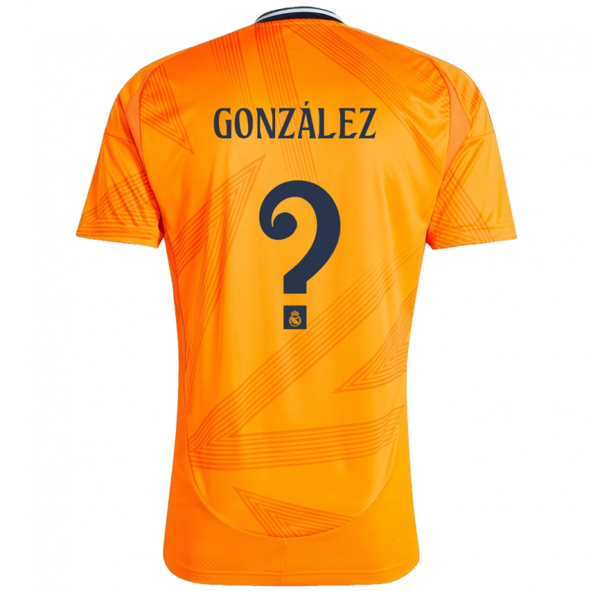 Kandiny Kinder Álvaro González #0 Orange Auswärtstrikot Trikot 2024/25 T-Shirt