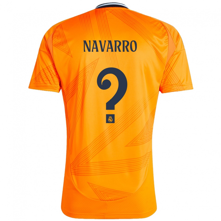 Kandiny Kinder Gonzalo Navarro #0 Orange Auswärtstrikot Trikot 2024/25 T-Shirt