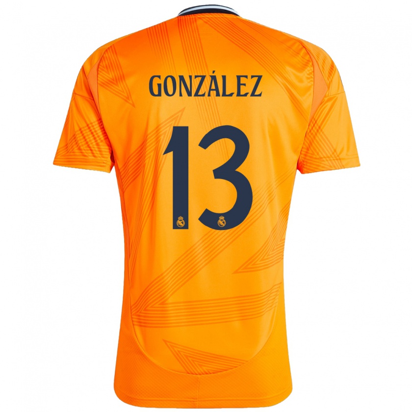 Kandiny Kinder Fran González #13 Orange Auswärtstrikot Trikot 2024/25 T-Shirt