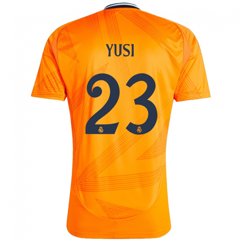 Kandiny Kinder Youssef Enríquez #23 Orange Auswärtstrikot Trikot 2024/25 T-Shirt