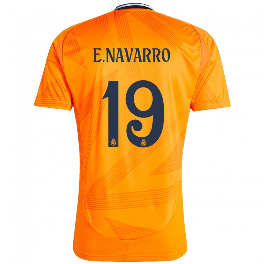 Kandiny Kinder Eva Navarro #19 Orange Auswärtstrikot Trikot 2024/25 T-Shirt