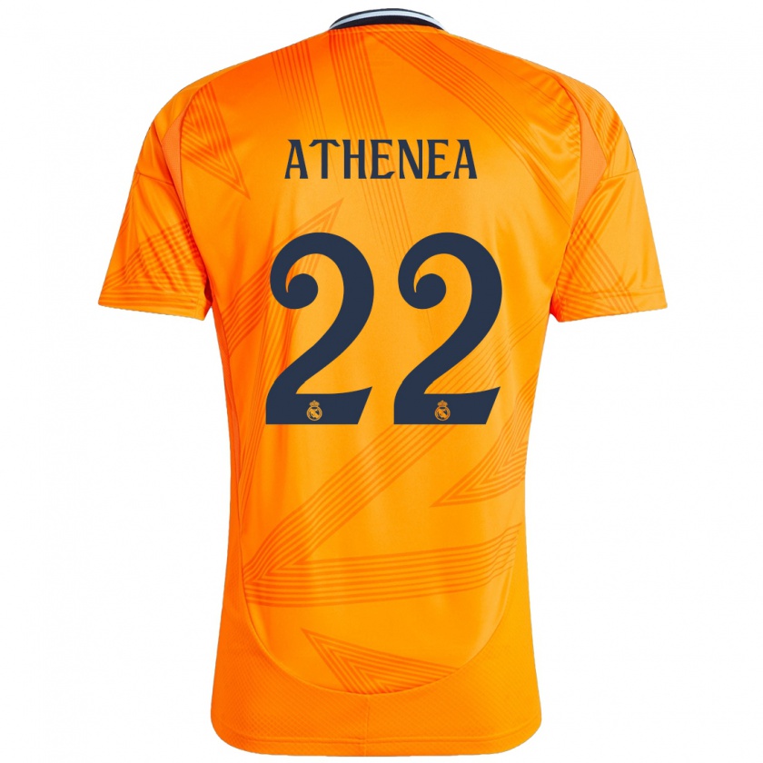 Kandiny Kinder Athenea Del Castillo #22 Orange Auswärtstrikot Trikot 2024/25 T-Shirt