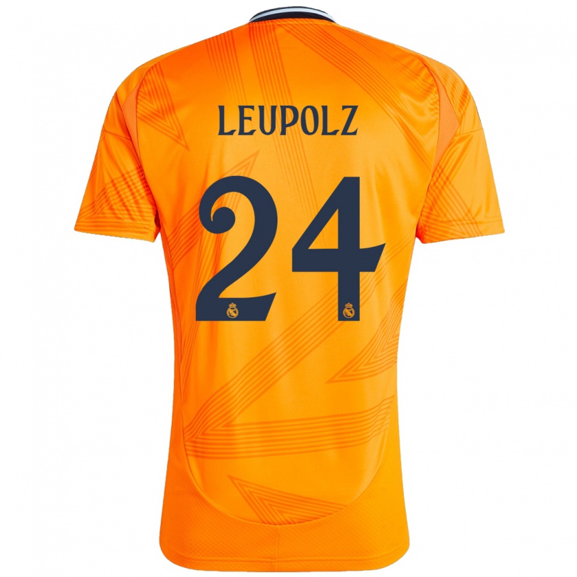 Kandiny Kinder Melanie Leupolz #24 Orange Auswärtstrikot Trikot 2024/25 T-Shirt