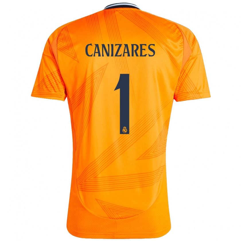 Kandiny Kinder Lucas Cañizares #1 Orange Auswärtstrikot Trikot 2024/25 T-Shirt