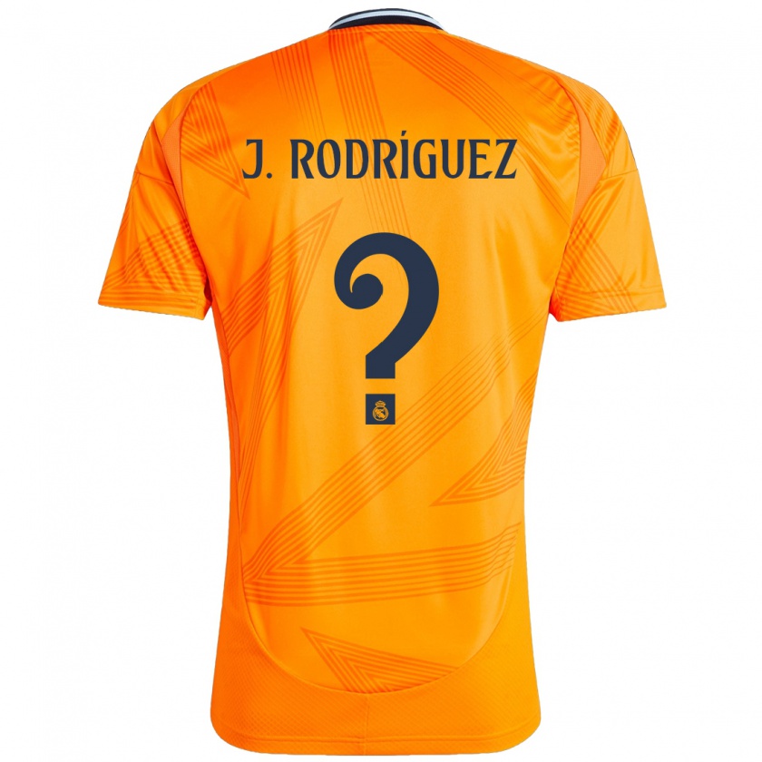 Kandiny Kinder Juan Rodríguez #0 Orange Auswärtstrikot Trikot 2024/25 T-Shirt