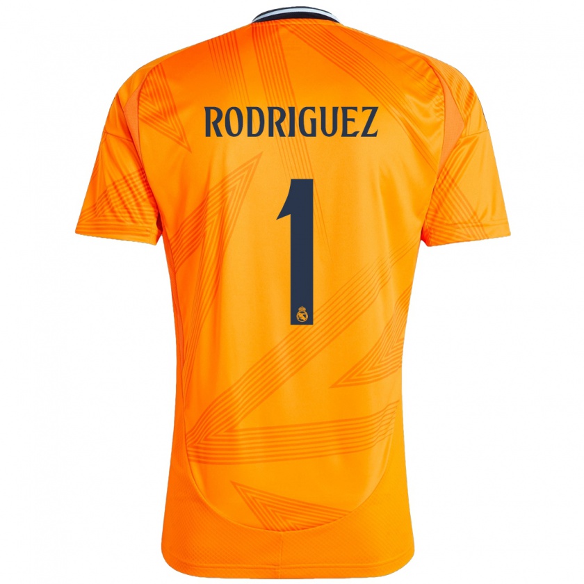 Kandiny Kinder Misa Rodriguez #1 Orange Auswärtstrikot Trikot 2024/25 T-Shirt