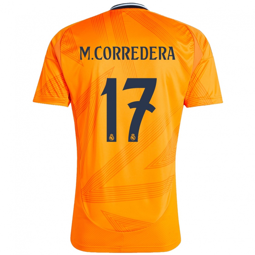 Kandiny Kinder Marta Corredera #17 Orange Auswärtstrikot Trikot 2024/25 T-Shirt