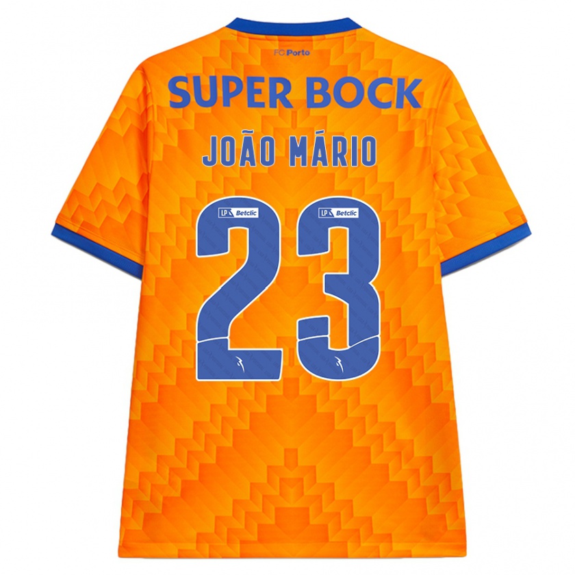 Kandiny Kinder João Mário #23 Orange Auswärtstrikot Trikot 2024/25 T-Shirt