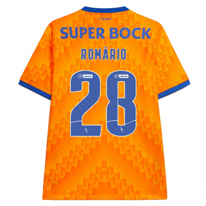 Kandiny Kinder Romário Baró #28 Orange Auswärtstrikot Trikot 2024/25 T-Shirt